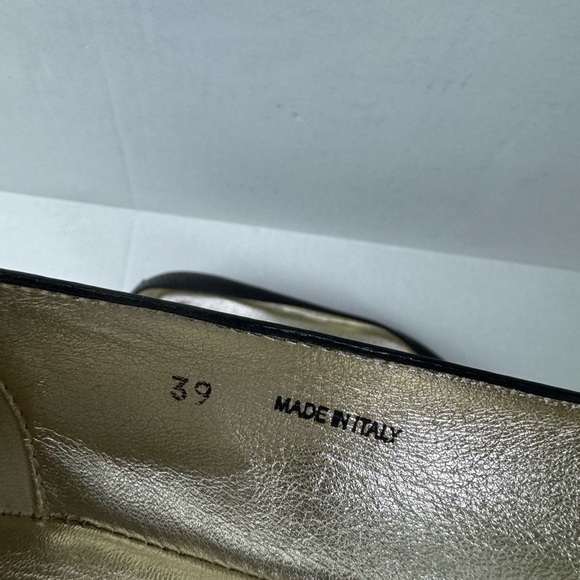 Jimmy Choo Flats Wicker Cap Toe Ballerina Shoes Anthracite Ballets 39. - Picture 6 of 7